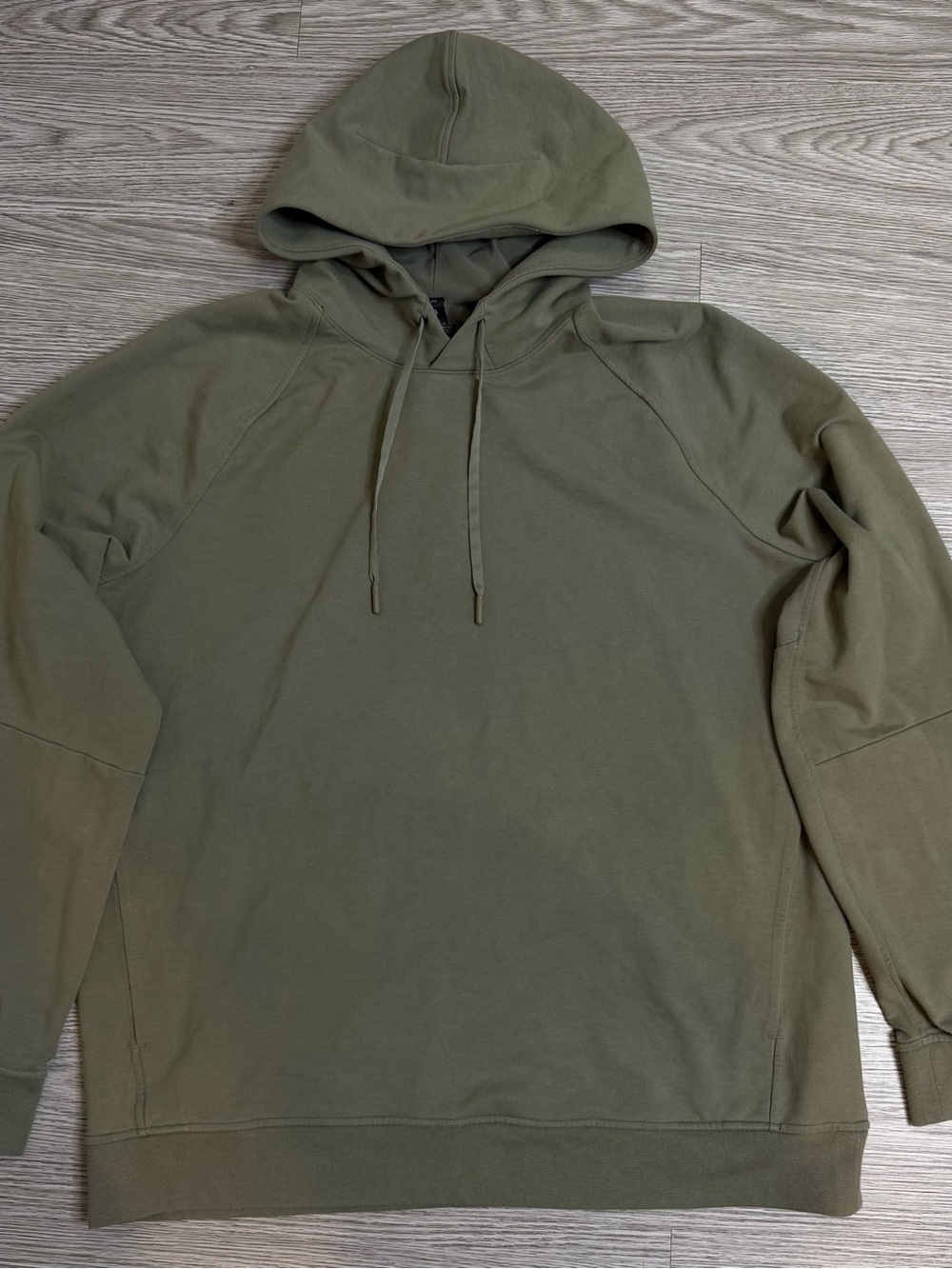 Lululemon Hoodie Mens L Olive Green City Sweat Pullover Pockets Drawstring Sz XL